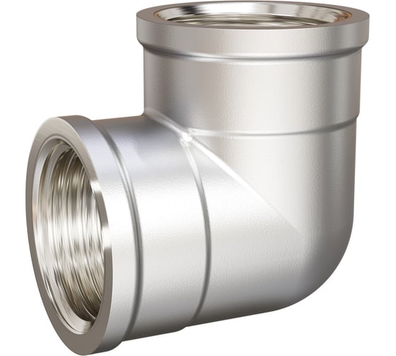 Изображение товара Угольник латунный LD Ду25, ВР, никель 67.512.25 129-8133