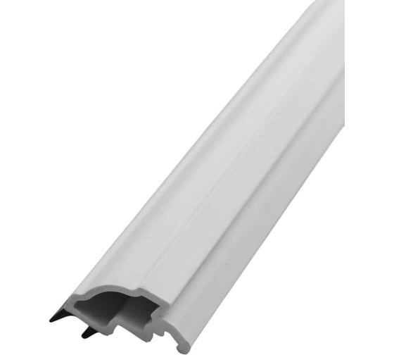 Изображение товара Штапик Комфорт 14.5 мм Rehau, фигурный, чёрный уплотнитель, 1,2 м ШДЧР6129