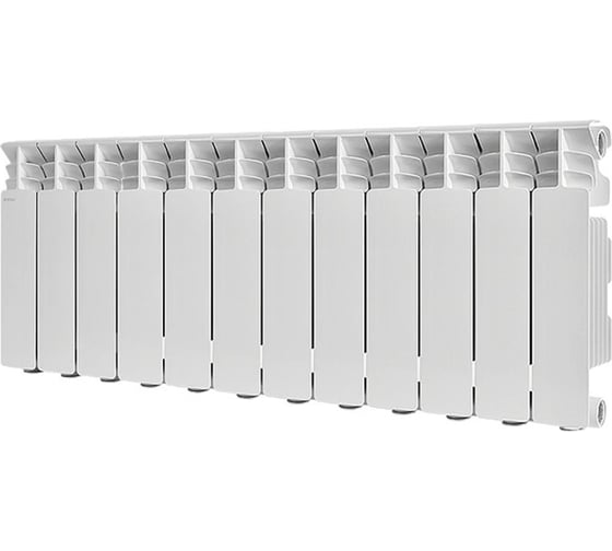 Изображение товара Радиатор алюминиевый STOUT GAMMA 350 12 секций, боковое подключение, белый RAL 9010 SRA-3310-035012 RG0093CTCORRST
