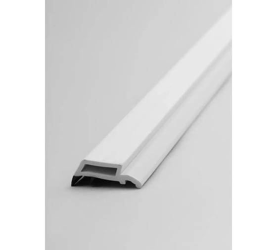 Изображение товара Штапик Комфорт 6,5 мм РЕХАУ, квадратный, чёрный уплотнитель, 0,8 м ШДЧР6147