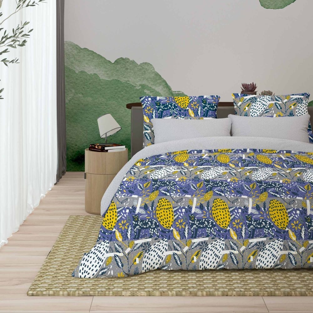 Изображение товара Комплект постельного белья Волшебная Ночь Семейный Ранфорс 110 г/кв.м Abstract с наволочками 70х70 см 782993