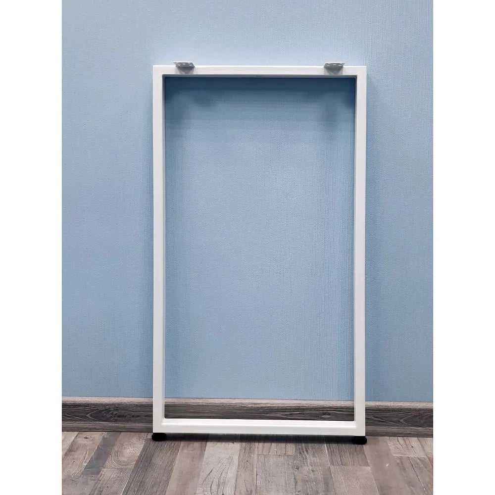 Изображение товара Подстолье для стола Parallax в стиле лофт, регулируемое 700х350 мм белое из металла