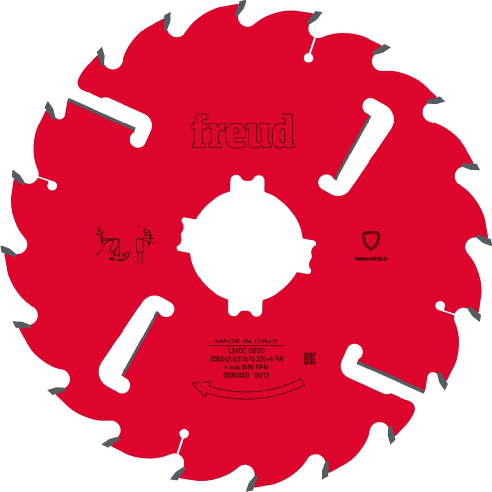 Изображение товара Пила дисковая Freud 225x2.5х70 мм Z16+2+2 HM для продольного реза древесины