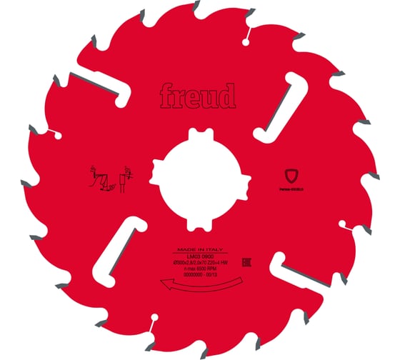 Изображение товара Пила дисковая Freud 225x2.5х70 мм, Z16+2+2, HM LM03 0100