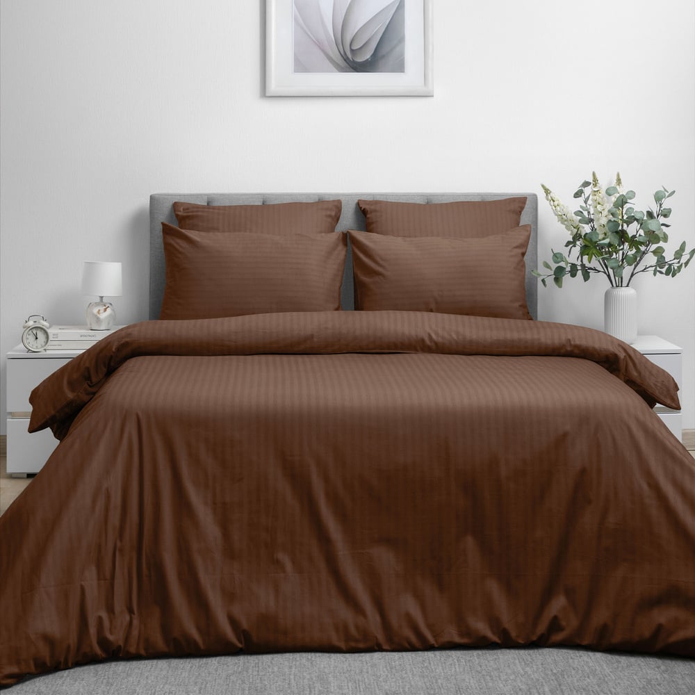 Изображение товара Пододеяльник Волшебная Ночь 148x215 см Ранфорс хлопок коричневый