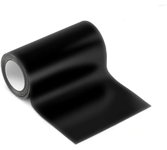 Изображение товара Декоративная матовая самоклеящаяся защитная пленка Daytona чёрная, 150 мм, 3 м, для авто на пороги, кузов и салон MP1664015030