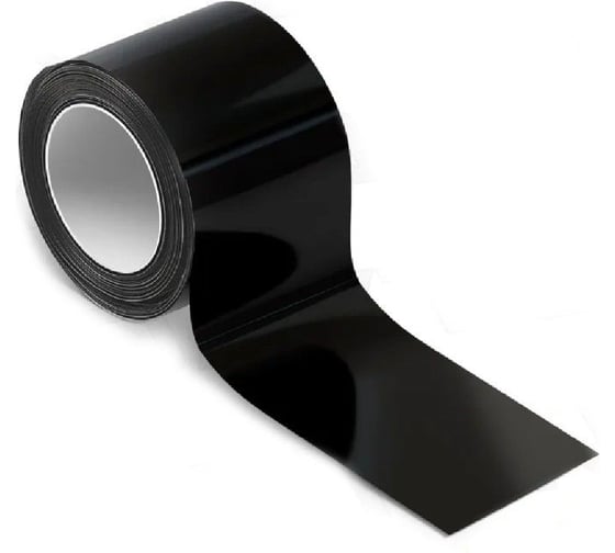 Изображение товара Декоративная глянцевая самоклеящаяся защитная пленка Daytona чёрная, 50 мм, 5 м, для авто на пороги, кузов и салон MP1669005050