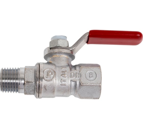 Изображение товара Кран шаровой латунный Giacomini R254DL хромированный, Ду8, Ру42, м/р, рычаг R254LX001 107-0375