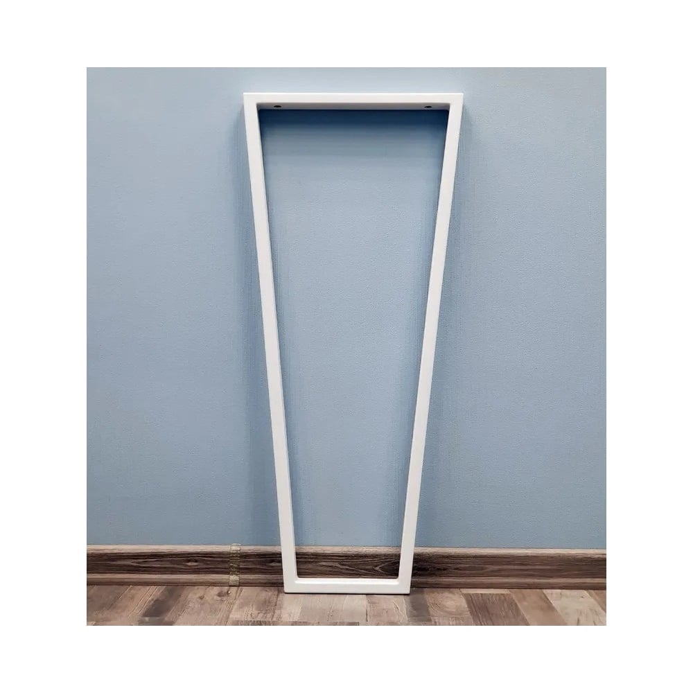 Изображение товара Подстолье для стола Parallax Трапеция Лофт 790x550x40 мм металлическое белое