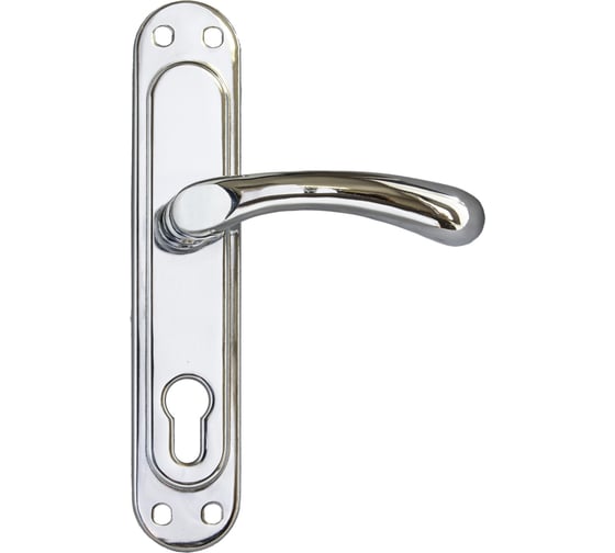 Изображение товара Дверная ручка на планке СК под цилиндр, хром 217-72 CR