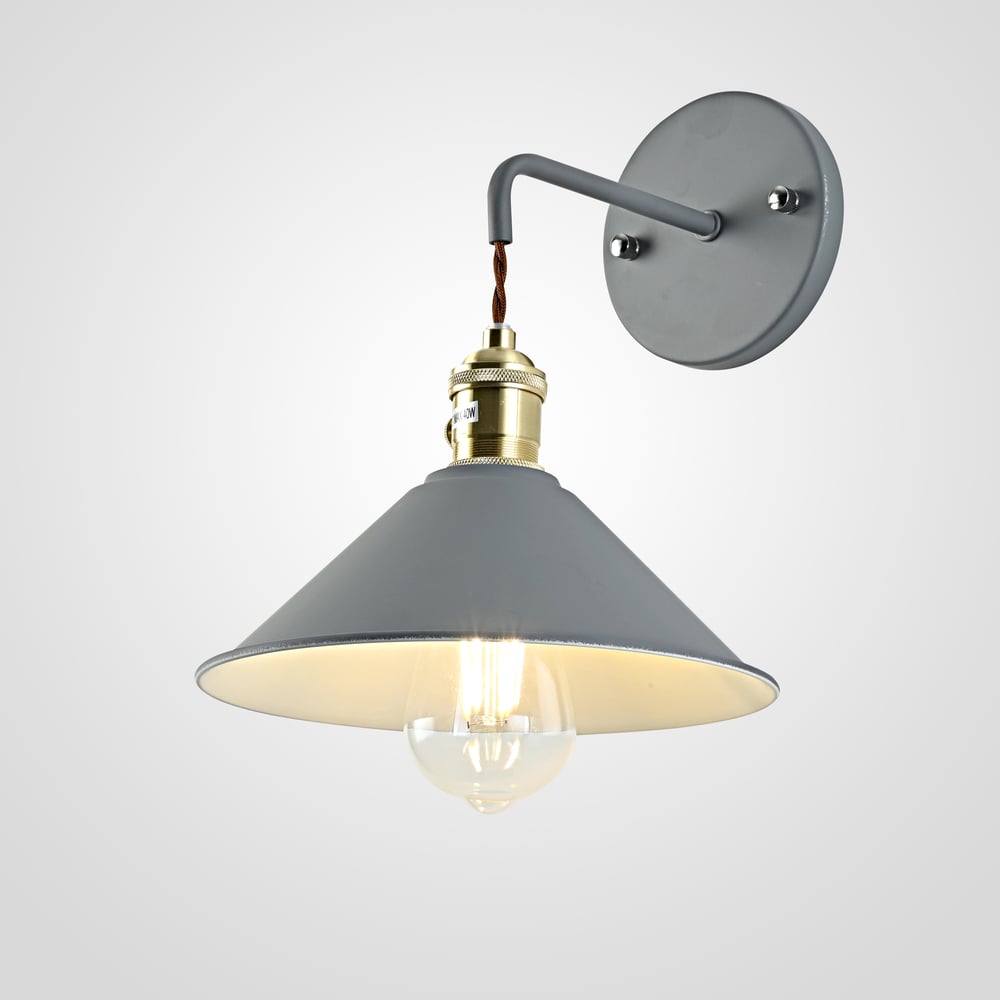 Изображение товара Настенный светильник IMPERIUMLOFT BRAID WALL Gray с одним плафоном стиль модерн