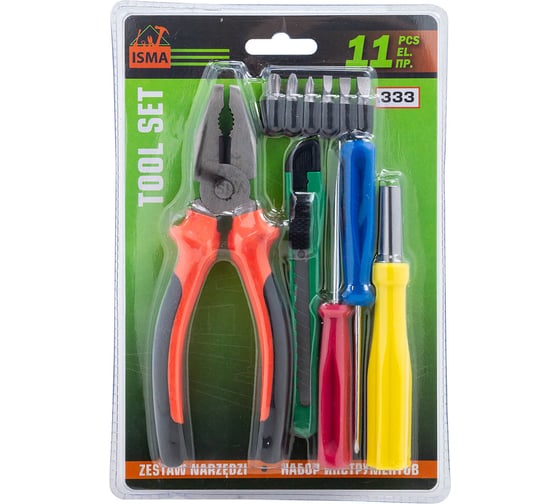 Изображение товара Набор инструментов ISMA 11 предметов ISMA-333(60892)
