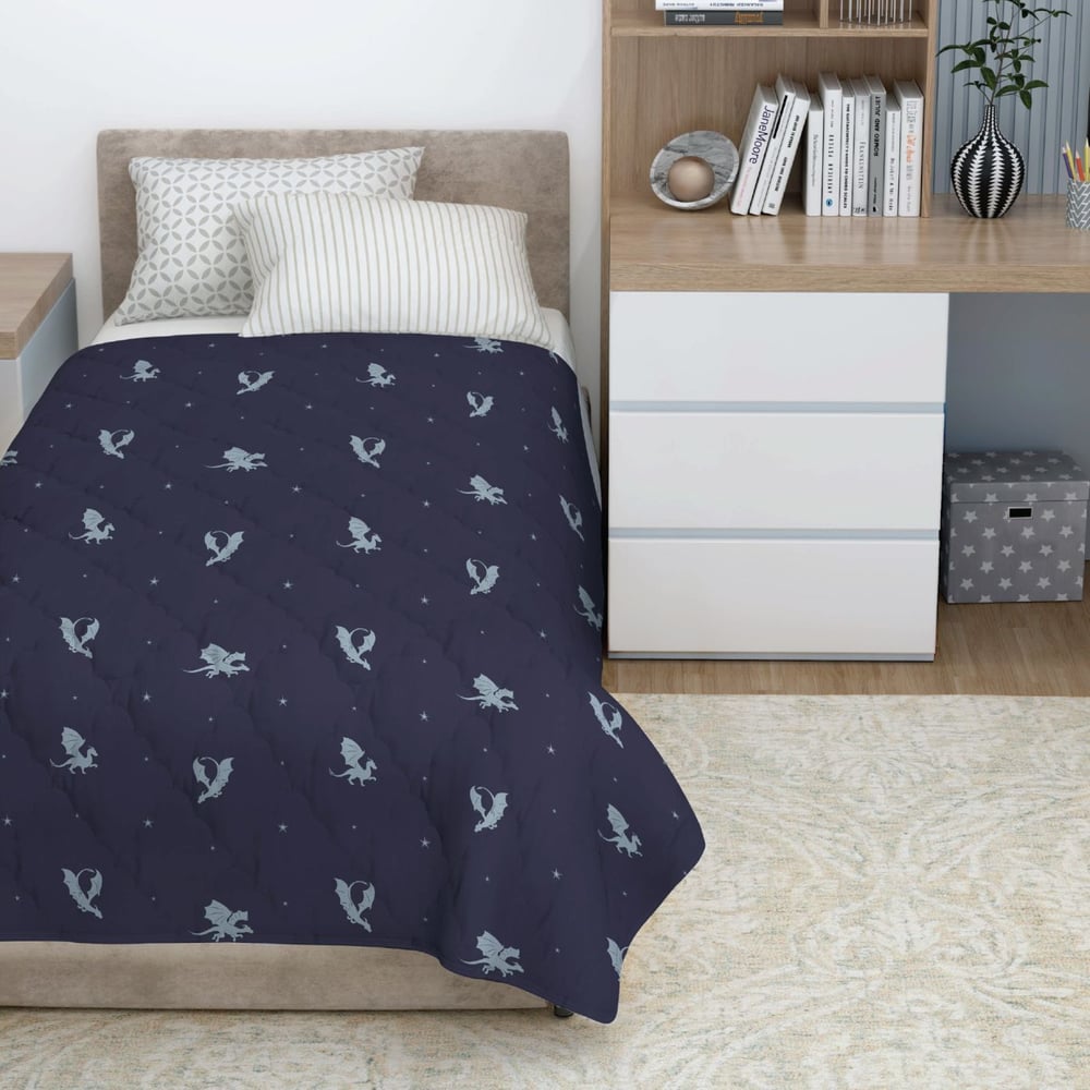 Изображение товара Покрывало волшебная ночь junior поплин 145х200 см дракон