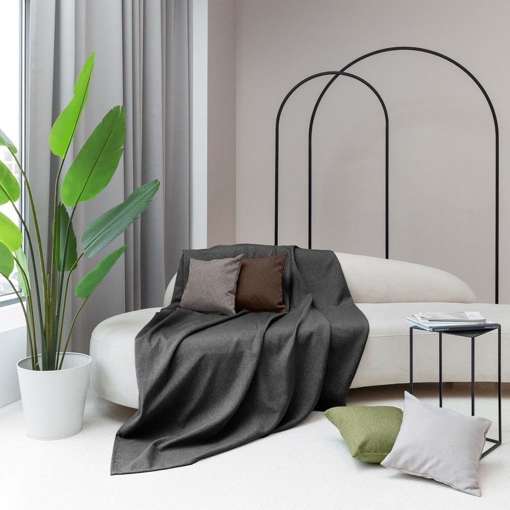 Изображение товара Покрывало Волшебная Ночь полиэстер 200x220 см Графит двуспальное