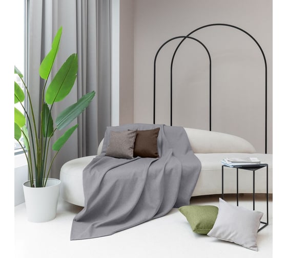 Изображение товара Покрывало Волшебная Ночь полиэстер 140х220 см Базальт 774281