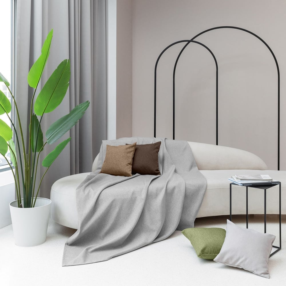 Изображение товара Покрывало Волшебная Ночь полиэстер 140х220 см пепельно-серое полуторное