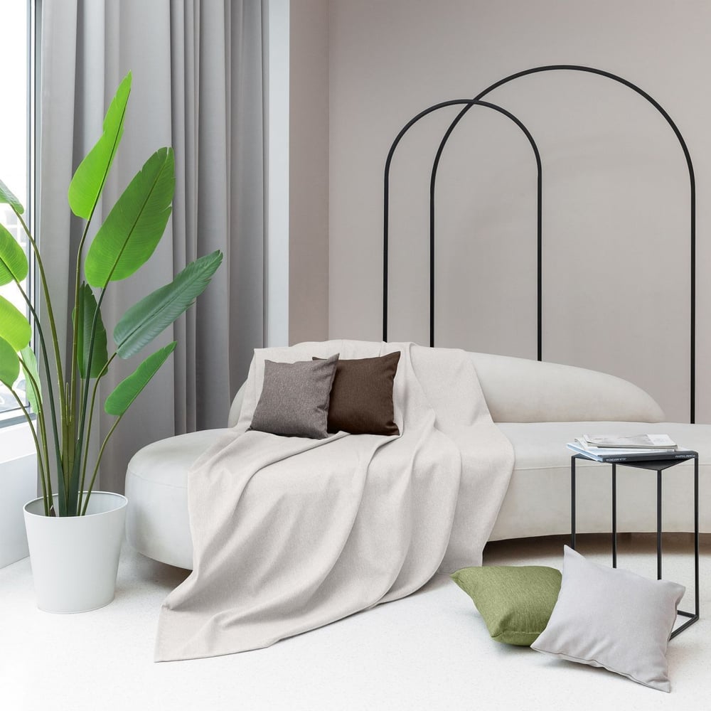 Изображение товара Покрывало Волшебная Ночь из полиэстера 140х220 см экрю