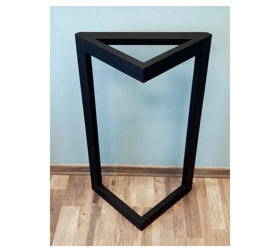 Изображение товара Подстолье-опора для стола Parallax 725х450 мм, 40x20 мм треугольное металлическое барное черное Лофт 1 шт 91BX045025072-TRG