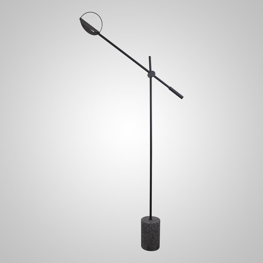 Изображение товара Современный черный торшер IMPERIUMLOFT BOLIA LEAVES с встроенными светодиодами