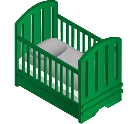 Изображение товара Акриловая краска MALARE для детской мебели для кухонных фасадов, мебели из дерева, моющаяся, быстросохнущая, без запаха, матовая, свежий орегано, 0.5 кг. КДТМБАСВОМ0050