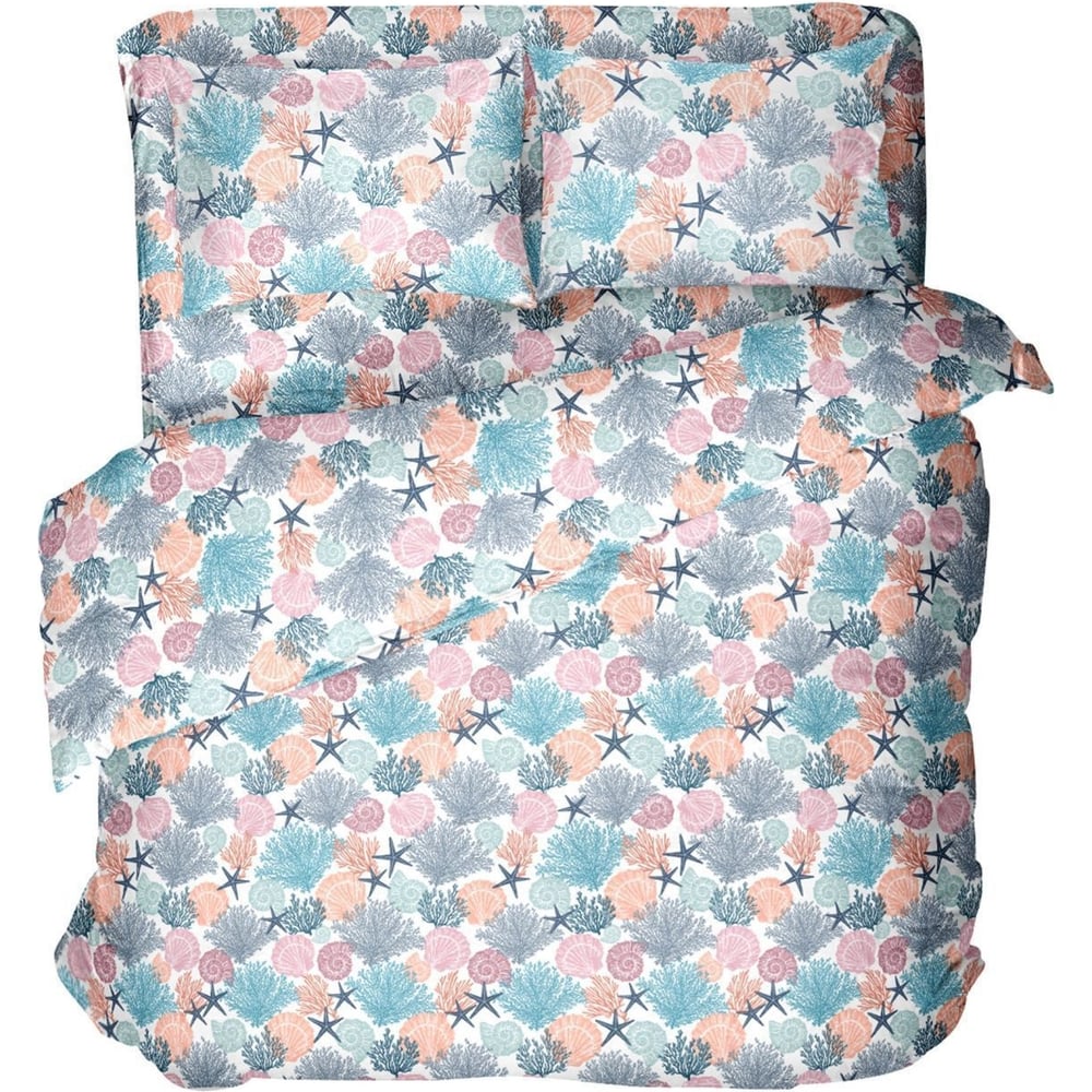 Изображение товара Комплект постельного белья Самойловский Текстиль Евро, бязь, абстракция, 4 предмета