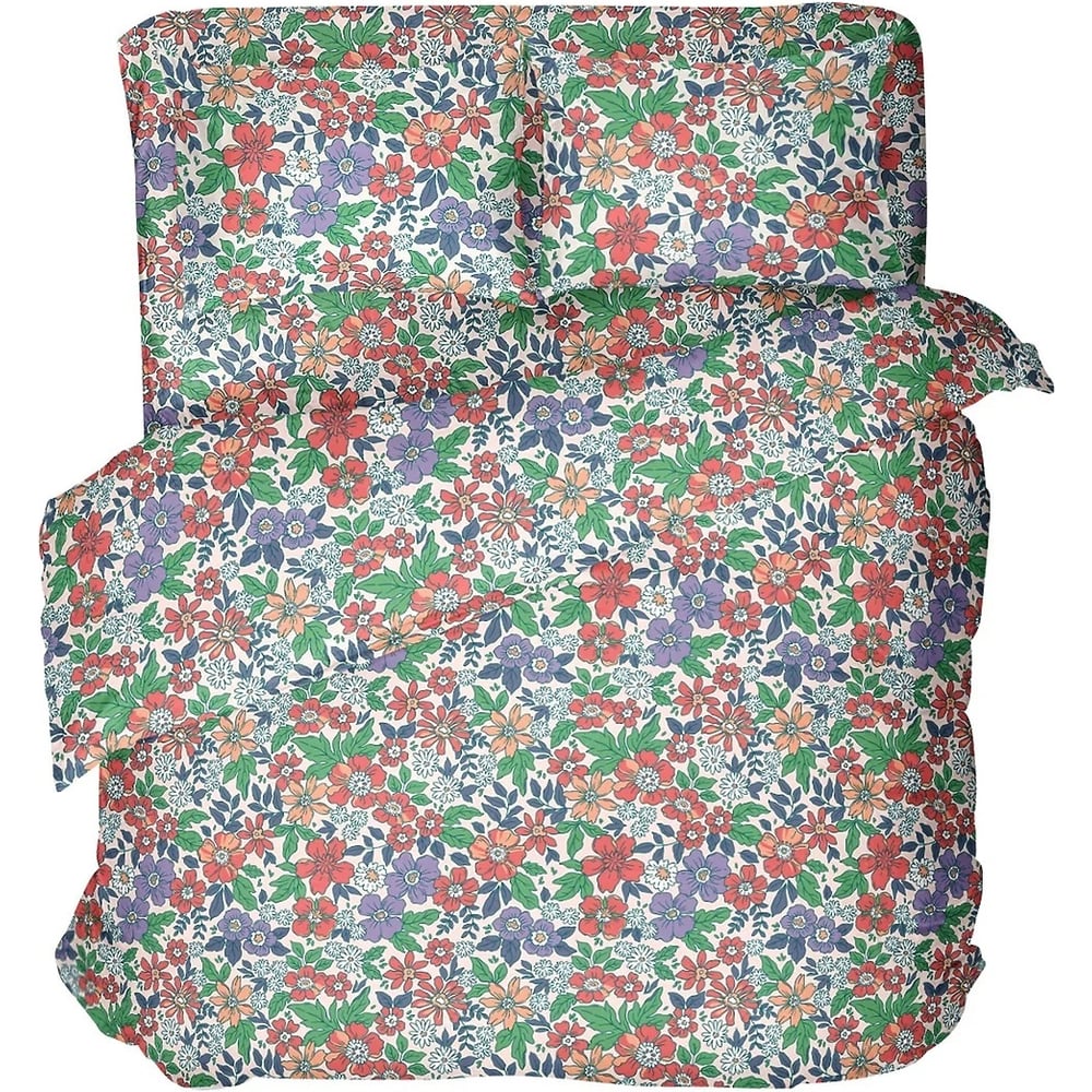 Изображение товара Комплект постельного белья Самойловский Текстиль Семейный с полевыми цветами