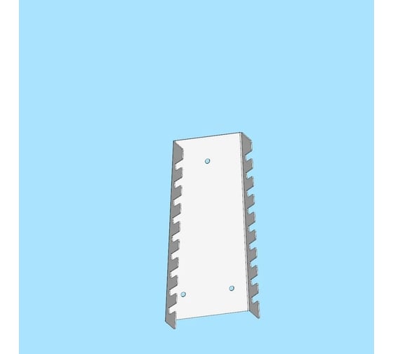 Изображение товара Настенный держатель для гаечных ключей Parallax для 9-ти ключей, белый, металлический 526WN100030220