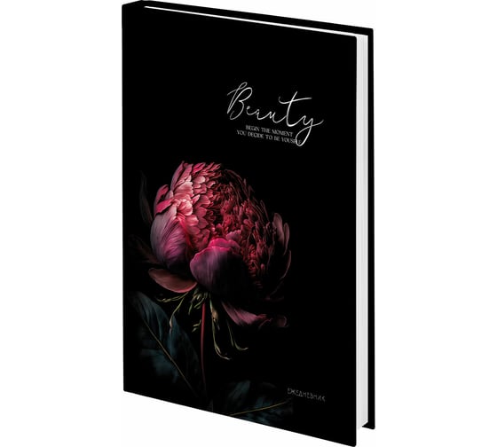 Изображение товара Ежедневник недатированный Staff А5 145х215, ламинированная обложка с фольгой, 160 л, Пион, 115566