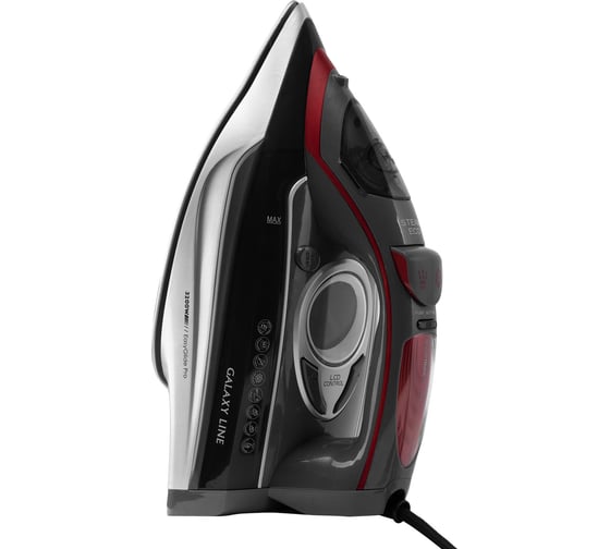 Изображение товара Утюг Galaxy LINE GL 6142, серый, паровой с помпой, 3200 Вт, керамическое покрытие EasyGlide Pro 7060161420