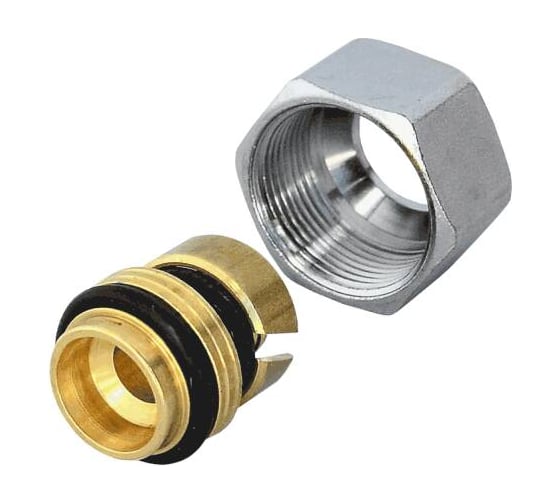 Изображение товара Переходник МП/PE-X Giacomini обжим, латунь, Дн20x2.5x18, Ру10, нак/г R179MX027 027-9226