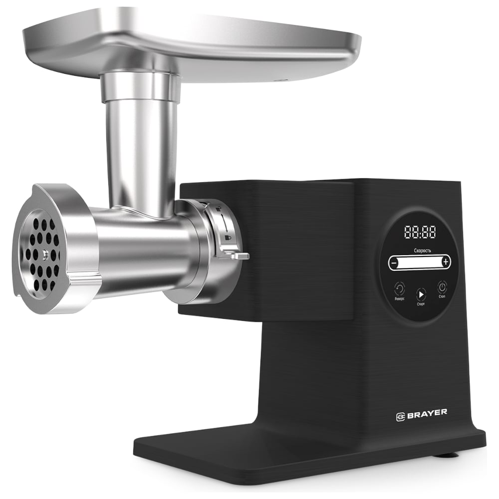 Изображение товара Мясорубка BRAYER 1611BR 2500 Вт высокая производительность сенсорное управление