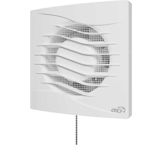 Изображение товара Вентилятор накладной ERA REST D100 сетка обратный клапан тяговый выключатель REST 4S C -02