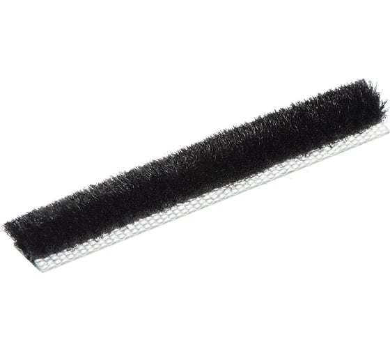 Изображение товара Щёточный Уплотнитель Mebax (Lite) 7x6 Чёрный 3Р на клею на плёнке 200 м 00-00002951