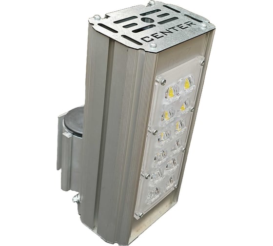 Изображение товара Светильник светодиодный уличный CENTER -04.41.026.5067 EM (26Вт, Osram 5050, линзы LEDIL - КСС Ш (угол рассеивания 150х61), IP67, 220В, 355x114x76мм, дежурный режим 5Вт, консоль) ЦБ-00011974