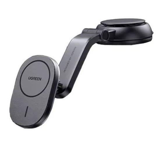 Изображение товара Автомобильное беспроводное зарядное устройство CD345 Magnetic Wireless Car Charger For Air Vent Mount на вентиляционное отверстие. Цвет: черный Ugreen 25925_