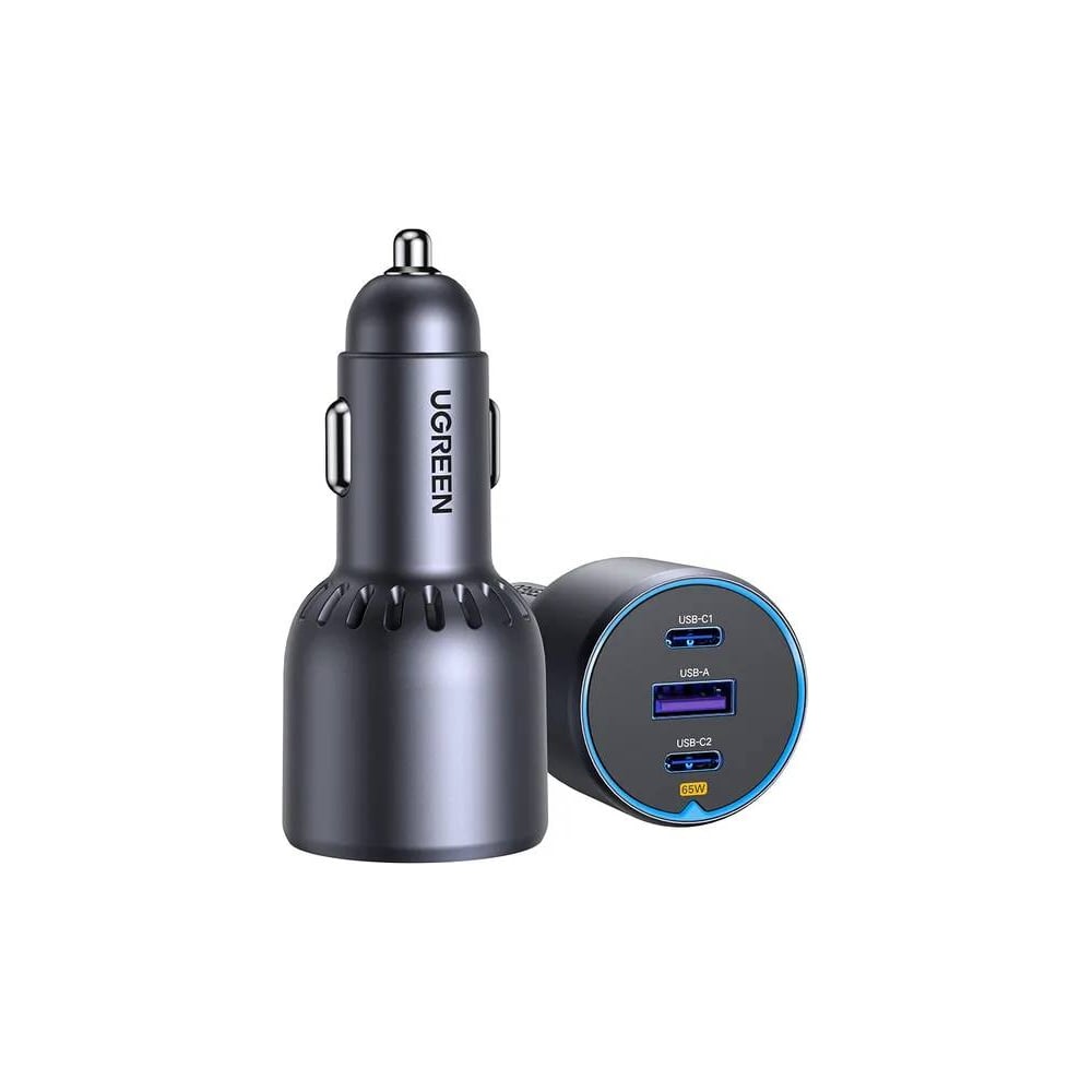 Изображение товара Автомобильное зарядное устройство EC703 75W USB-C PD 3.0 и USB-A с двумя разъемами