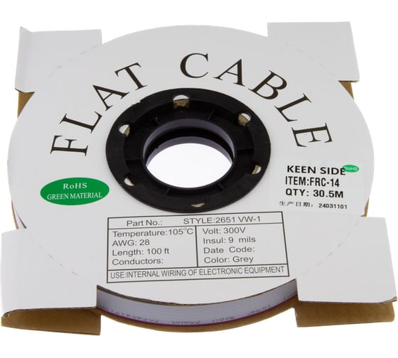 Изображение товара Шлейф плоский KEEN SIDE FRC-14 (упаковка 30,5 м) 153922