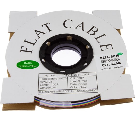 Изображение товара Шлейф плоский KEEN SIDE FRC-10 MULTI (упаковка 30,5 м) 153917