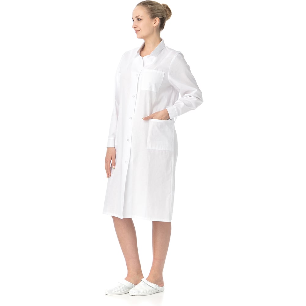 Изображение товара Женский хлопчатобумажный халат ИВАРУС белый 40-42 домашняя одежда