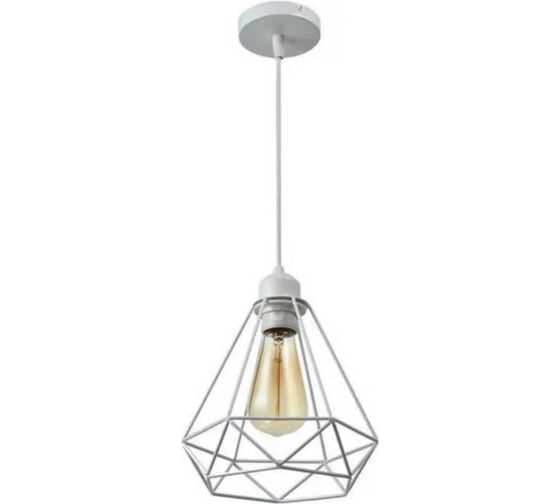 Изображение товара Светильник подвесной MAXLIGHT CAST 1011 WHITE, Цоколь Е27. Максимальная длина провода 100 см. абажур 210*210мм 00-00001266