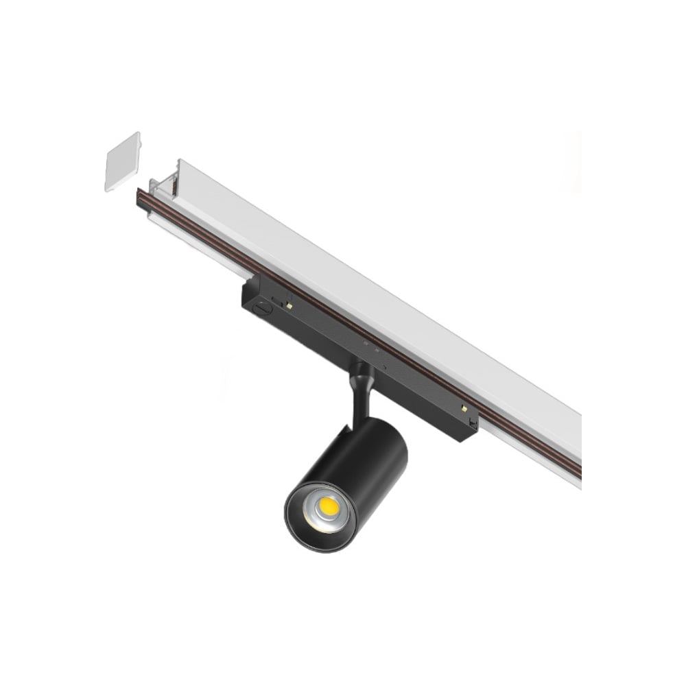 Изображение товара Магнитный шинопровод Т48 aax.tech 1000мм, 48V, белый AAX-Track-T48n-1000-W