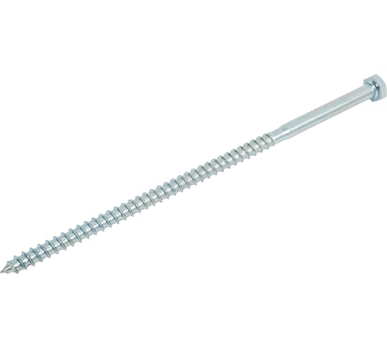 Изображение товара Шуруп шестигранный НАКРЕПКО "глухарь" 8x200 мм, цинк, в пакете, 10 шт. 207564