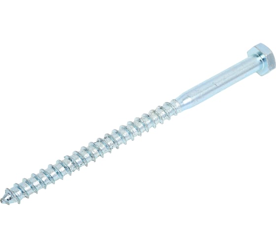 Изображение товара Шуруп шестигранный НАКРЕПКО "глухарь" 10x160 мм, цинк, в пакете, 10 шт. 207552