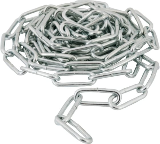 Изображение товара Цепь с длинным звеном НАКРЕПКО 6 мм, 1 м, в пакете 118305