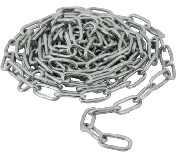 Изображение товара Цепь с коротким звеном НАКРЕПКО 5 мм, 1,5 м, в пакете 158204