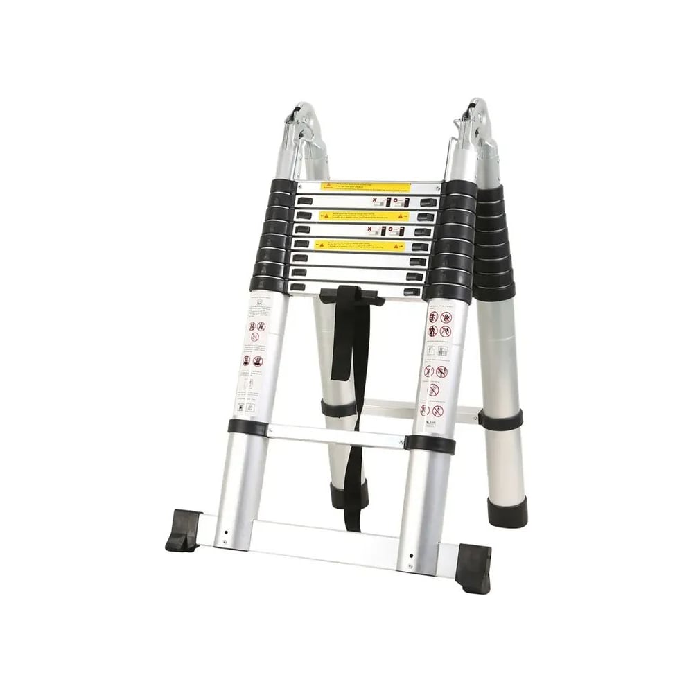 Изображение товара Телескопическая лестница WORKY стальная 2,1/4,2м 5/10 ступеней ARD259950