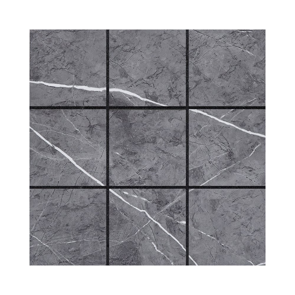 Изображение товара Серая самоклеящаяся плитка Центурион 30x30 см для стен 10 шт мраморный рисунок