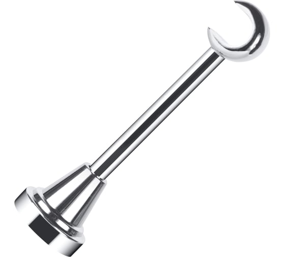 Изображение товара Кронштейн ООО АС Март металл, стеновой, диаметр 16 мм, Хром, 13 см 4812634014980