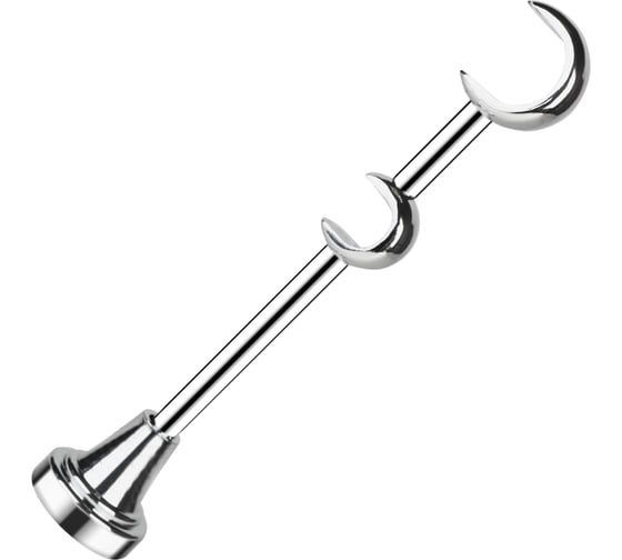 Изображение товара Кронштейн ООО АС Март металл, стеновой, диаметр 25/16 мм, Хром, 13/19 см 4812634015079