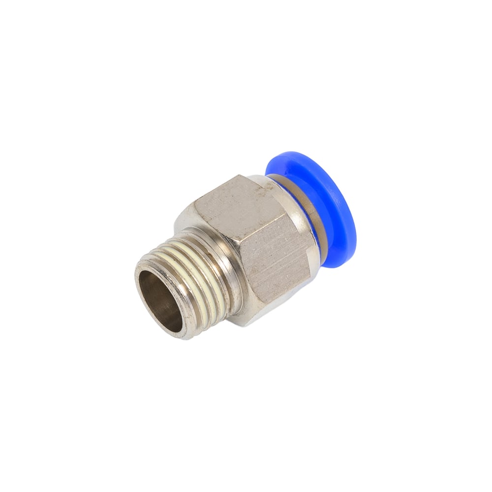 Изображение товара Фитинг для пластиковых трубок Partner 10мм 1/4" никелированная латунь